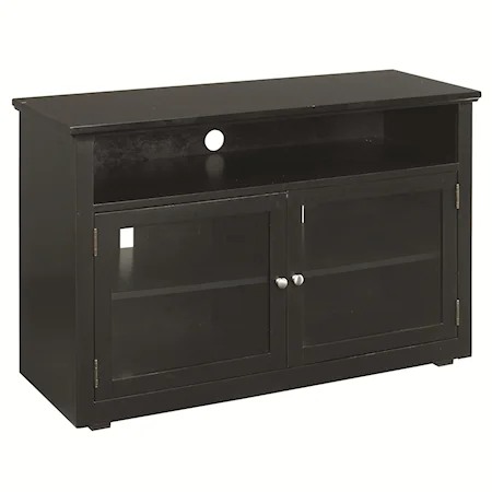 Black Finished Entertainment Console